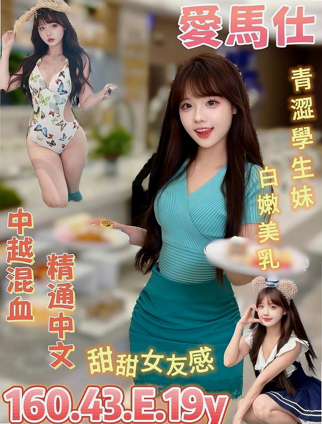 六甲小姐外出:建宏 |電玩女神|164cm|49kg|E杯|19y|